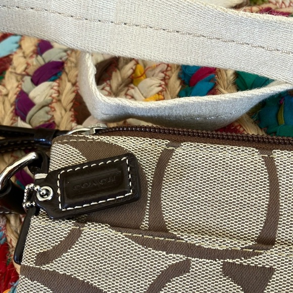Coach Brown and Cream Crossbody Bag - Picture 2 of 5